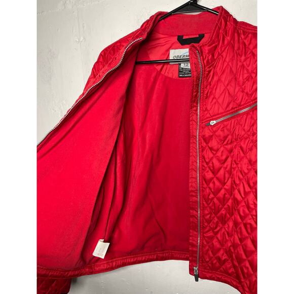 Obermeyer Women's Quilted Jacket Size 12 RED Aspen 2005 Apres Ski Light Weight - Picture 6 of 8